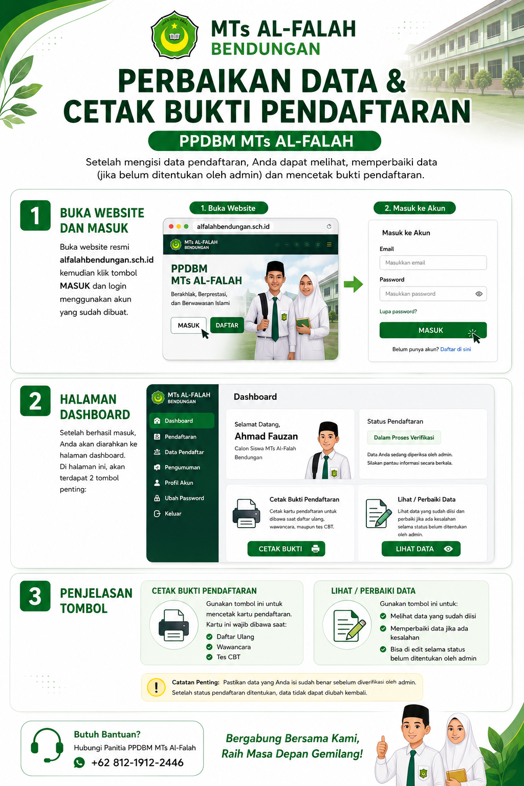 Cetak Bukti & Perbaikan Data