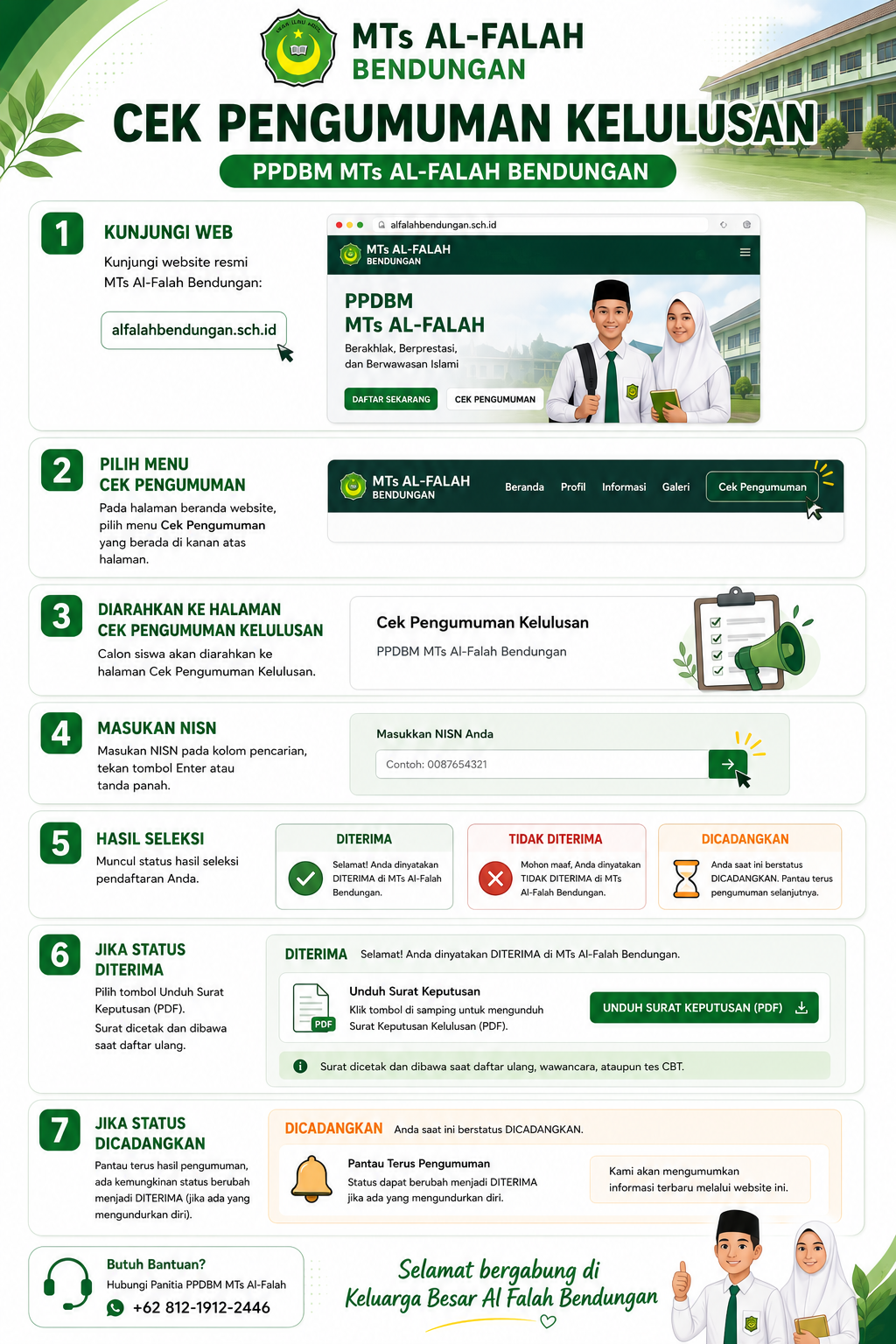 Alur Cek Status Kelulusan